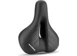 Rockbros Sella Mtb In Pelle Ergonomica Per Bicicletta - Nero-Blu