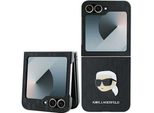 Karl Lagerfeld KLHCZF6PGKSKIHK Z Flip6 F741Black Custodia Protettiva Saffiano Monogram