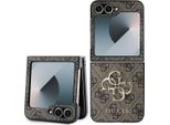 Guess Guhczf64Gmgbr Z Flip6 F741BrąZowy/Brown Leather 4G Metal Logo