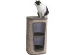 Fusto Tiragraffi "Capta Ii"" Marrone Effetto Lino 38 X 38 X 70 Cm"