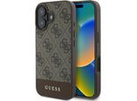 Guess Guhcp16Mg4Glbr Iphone 16 Plus 6.7BrąZowy/Brown Custodia Rigida 4G Bottom Stripe
