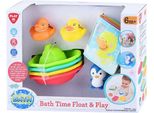Set Di Giochi Da Bagno - Libro Da Bagno E Barchette - 8 Pezzi - Divertimento Da Bagno Colorato