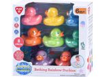 Set Arcobaleno Di Anatre Da Bagno - Giocattolo Da Bagno Colorato 8 Pezzi