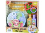 Set Da Gioco Per Insalata In Plastica Organica Da 20 Pezzi Per Bambini