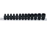 Set Di Chiavi A Bussola Esagonale | Azionamento Quadrato 6,3 Mm (1/4") | Sw 4 - 14 Mm | 13 Pz."