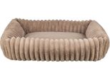 Letto Trixie Lonni Rettangolare, In Velluto A Coste, Beige