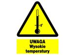 Attenzione All'alta Temperatura - Cartello 225X275 Cartello Di Avvertimento Segnale Pvc