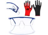 Set Di Occhiali Protettivi Rosfix + Guanti Da Lavoro (Taglia L/10) - Comfort E Sicurezza Sul Lavoro