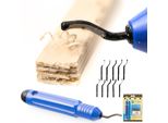 Set Sbavatore/Raschietto/Scalpello Rosfix Con 10X Lame Di Ricambio