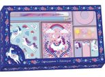 Janod Set Di Scrittura Dreamland - Set Di Cancelleria Creativa Con Unicorno Per Bambini