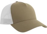 Atlantis - Cappello Trucker "Rapper"" Sostenibile AB700 (Taglia Unica) (Bianco/Rosso)"