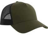 Atlantis - Cappello Trucker "Rapper"" Sostenibile AB700 (Taglia Unica) (Nero/Bianco)"