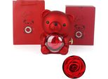Rosa Eterna Orso Regalo Per Le Donne Rosa Eterna Rosa Infinita Festa Della Mamma San Valentino La Tua Scatola Di Rose Collana Rosa Eterna Donna Regalo Per La Mamma Nonna Moglie Fidanzata (Rosso)