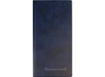 Porta Biglietti Da Visita 120X240Mm /96 Biglietti Da Visita/ Biglietti Da Visita Lux Biurfol Blu Navy