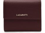 Lazarotti Pelle Portafoglio Bologna Leather Wallet With 8 Card Slots Burgundy Marrone Scuro