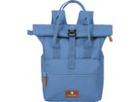 Travelite Zaino Per Il Tempo Libero Zaino Con Scomparto Per Laptop Basic Short Handle Rollup Backpack 11L Denim Blu