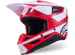 Alpinestars S-M3 Heat Motocross Helm, Rot/Weiß, Xl (61/62)