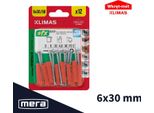 Tassello Universale Avvitato 6X30 Con Vite Svasata 4X50 12 Pz.