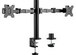 Supporto Per Doppio Monitor, Fino A 32 Pollici, Doppio Braccio, Funzione Di Inclinazione Hdwr Solidhand-Am02