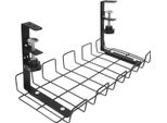 Organizzatore Di Cavi Sotto La Scrivania, Organizzatore Di Cavi, Portacavi, Per Scrivania, Nero Hdwr Solidhand-Cm01