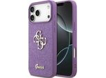 Etui Guess Fisso Glitter Grande 4G Na Iphone 17 Pro Max - Fioletowe