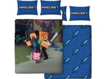 Minecraft - Biancheria Da Letto "Good Guys"", Reversibile TC274 (Letto Singolo) (Colorata)"