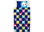Fall Guys - Biancheria Da Letto A Quadri, Reversibile TC120 (Letto Singolo, Letto Singolo) (Multicolore)