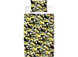 Batman - Biancheria Da Letto Con Motivo Mimetico, Reversibile TC135 (Letto Singolo) (A Colori)