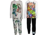 Marvel Avengers - Pigiama "Super Eroe In Allenamento"" Con Pantaloni Lunghi Per Bambini (Confezione Da 2) TC674 (116) (Colorato)"