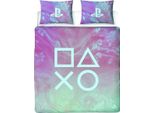 Playstation - Biancheria Da Letto Marmorizzata, Reversibile TC631 (Letto Singolo) (Rosa)