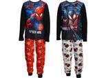 Spider-Man: Miles Morales - Pigiama Con Pantaloni Lunghi Per Bambini (Confezione Da 2) TC675 (140) (Colorato)
