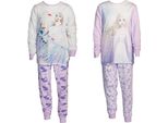 Disney - Pigiama Con Pantaloni Lunghi Per Bambina (Confezione Da 2) TC652 (140) (Bianco/Viola)