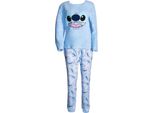 Lilo & Stitch - Pigiama Con Pantaloni Lunghi Per Bambina, In Pile TC739 (146-152) (Blu)