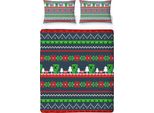 Minecraft - Biancheria Da Letto Natalizia, Reversibile TC778 (Letto Singolo) (Colorato)