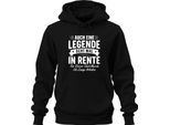 Anche Una Leggenda A Volte Si Ritira Regalo Di Pensionamento Pensionato Unisex Felpa Con Cappuccio, Nero, Xl