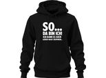 Eccomi Qui, Non Posso Risparmiarti Il Sarcasmo Divertente Felpa Con Cappuccio Unisex, Nera, M