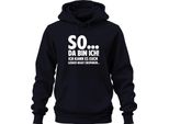 Quindi Eccomi Qui, Non Posso Risparmiarti Il Sarcasmo Divertente Felpa Con Cappuccio Unisex, Navy, S
