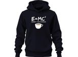 Teoria Della Relatività Caffè Formula Nerd Fisica Dire Caffè Mattina Albert Einstein Felpa Con Cappuccio Unisex, Navy, M