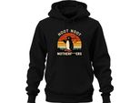 Felpa Con Cappuccio Noot Noot Motherf***Ers Retro Penguin Sunset Vintage Unisex, Nero, S