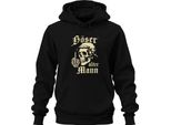 Skull Skeleton Hand Middle Finger Biker Rocker Bad Old Man Unisex Felpa Con Cappuccio, Nero, 3XL