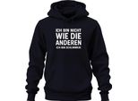 Non Come Gli Altri Sono Peggio Divertente Umorismo Regalo Felpa Con Cappuccio Unisex, Navy, Xxl