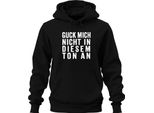 Non Guardarmi Con Quel Tono Sarcastic Humour Gift Unisex Felpa Con Cappuccio, Nero, 3XL