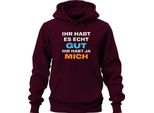 Hai Davvero Bene Hai Me Divertente Regalo Sarcastico Felpa Con Cappuccio Unisex, Borgogna, M