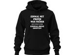Con I Professionisti Di Una Volta Oggi Senza Idioti Sarcastico Divertente Ufficio Felpa Con Cappuccio Unisex, Nero, 3XL