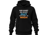 Hai Davvero Bene Hai Me Divertente Regalo Sarcastico Felpa Con Cappuccio Unisex, Nero, 3XL