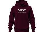 Scusa Se Non Ti Ho Ascoltato Detto Divertente Regalo Sarcastico Felpa Con Cappuccio Unisex, Borgogna, L