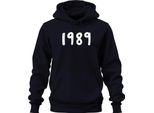 Vintage 1989 Retro 90S Anno Di Nascita Regalo Compleanno Vintage Unisex Felpa Con Cappuccio, Navy, Xl