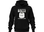 Il Ruolo Più Importante Nella Mia Vita La Carta Igienica Divertente Regalo Unisex Felpa Con Cappuccio, Nero, Xxl