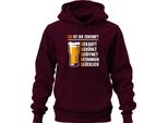 Il 5G è Il Futuro Bought Chilled Beer Drunk Beer Glass Pub Unisex Hoodie Felpa Con Cappuccio, Borgogna, Xxl