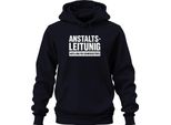 Dipartimento Di Gestione Istituzionale Gravemente Disturbato Sarcasmo Clinica Umorismo Felpa Con Cappuccio Unisex, Navy, S